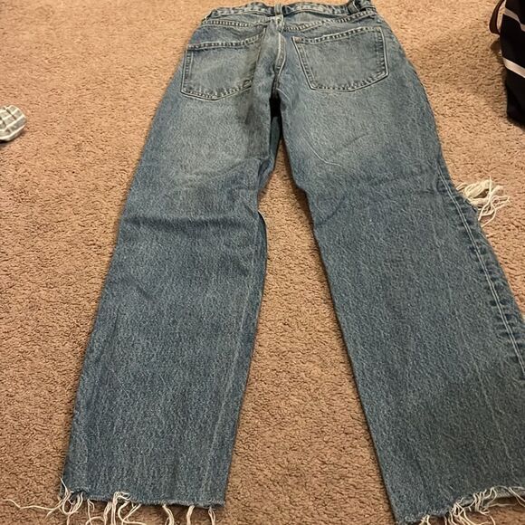Zara high rise button fly jeans 0 - Picture 8 of 8